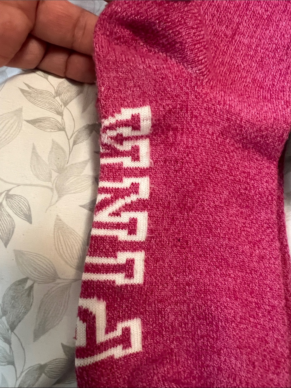 PINK vs Pink & Black Crew Socks - Pack of 2 - Picture 4 of 12